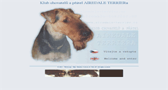 Desktop Screenshot of airedale-terrier.cz